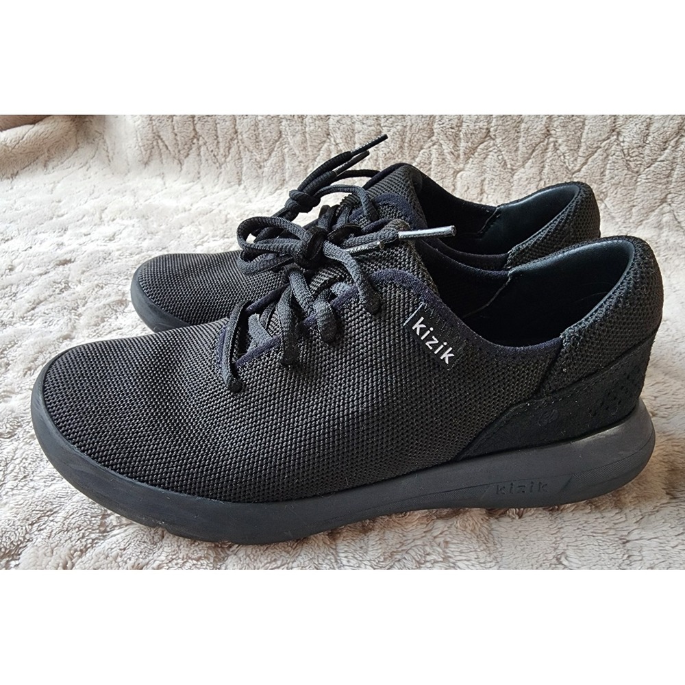 Kizik Madrid Eco Knit Black Hands Free Slip In Shoes Women 7 Sneaker Lightweight